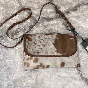 Cow Print Crossbody. Brand New